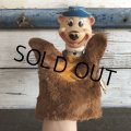【SALE】 Vintage Yogi Bear Hand Puppet Doll 50s Knicker Bocker (J997)