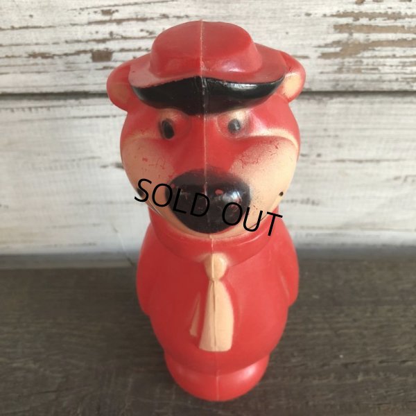 画像6: Vintage Yogi Bear Plastic Doll Red 18cm (S003)