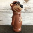 画像1: Vintage Yogi Bear Plastic Doll Brown 18cm (S004) (1)