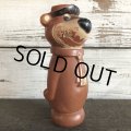 Vintage Yogi Bear Plastic Doll Brown 18cm (S004)