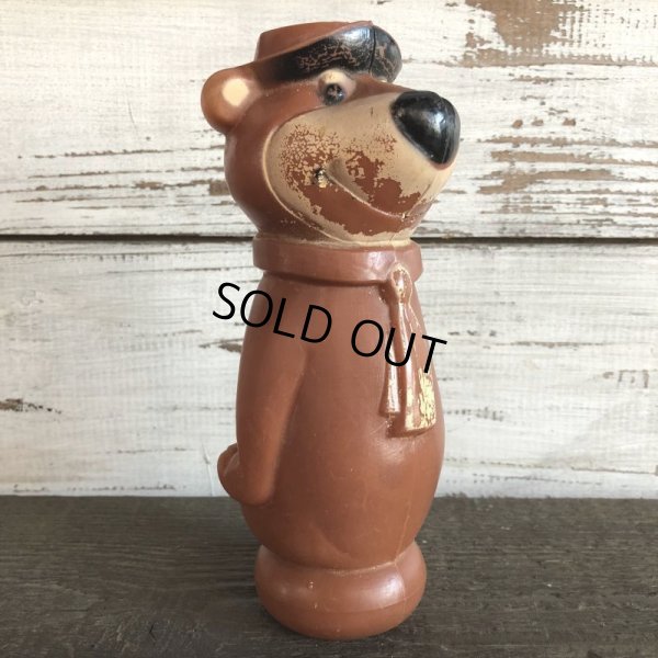 画像1: Vintage Yogi Bear Plastic Doll Brown 18cm (S004)