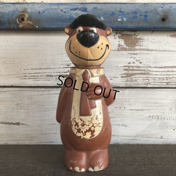 画像1: Vintage Yogi Bear Plastic Bank Doll 23cm (S005)