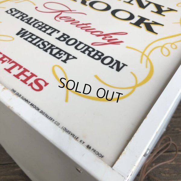 画像8: Vintage Old Sunny Brook Whiskey Lighted BAR Sign (S016)