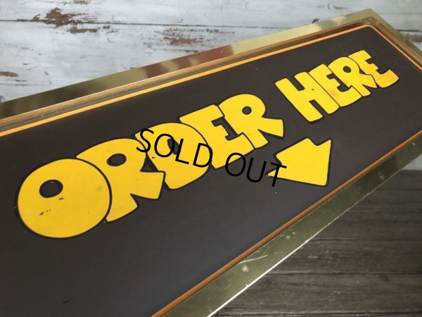 画像7: 70s Vintage Pizza Haven Seattle Restaurant ORDER HERE Sign  (S019)