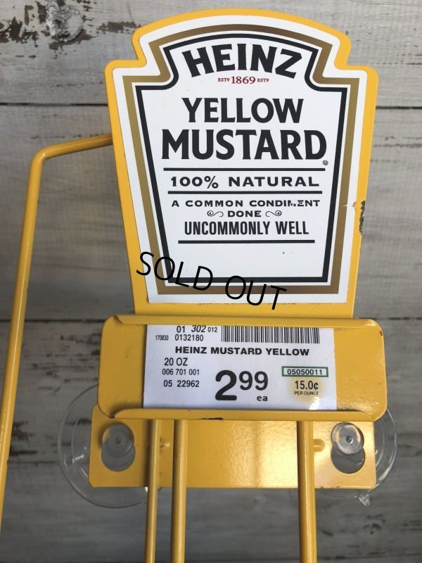画像6: Vintage Heinz Store Display Metal Shelf Rack Yellow Mustard (S020)