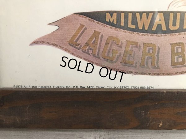 画像4: 70s Joseph Schlitz Brewing Co Milwaukee Lager Beer Sign (S023)