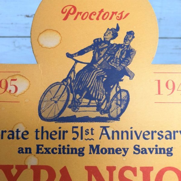 画像6: 40s Vintage EXPANSION SALE Store Display Cardboard Sign (S024)