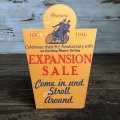 40s Vintage EXPANSION SALE Store Display Cardboard Sign (S024)