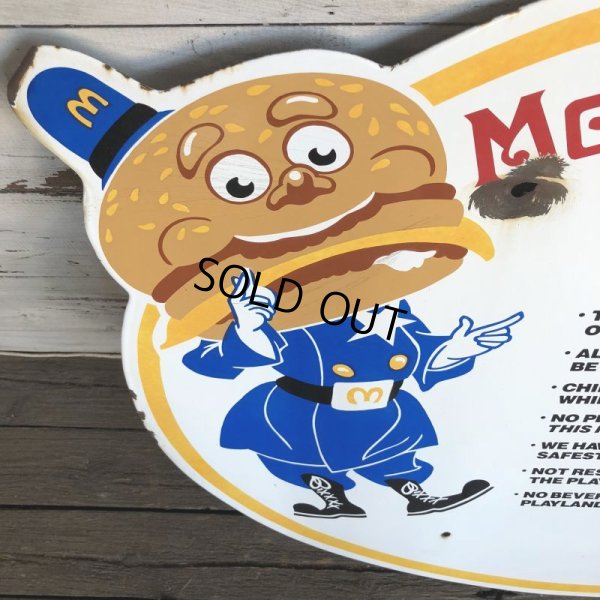 画像4: 80s Vintage McDonalds Playland Regulations sign (S027)