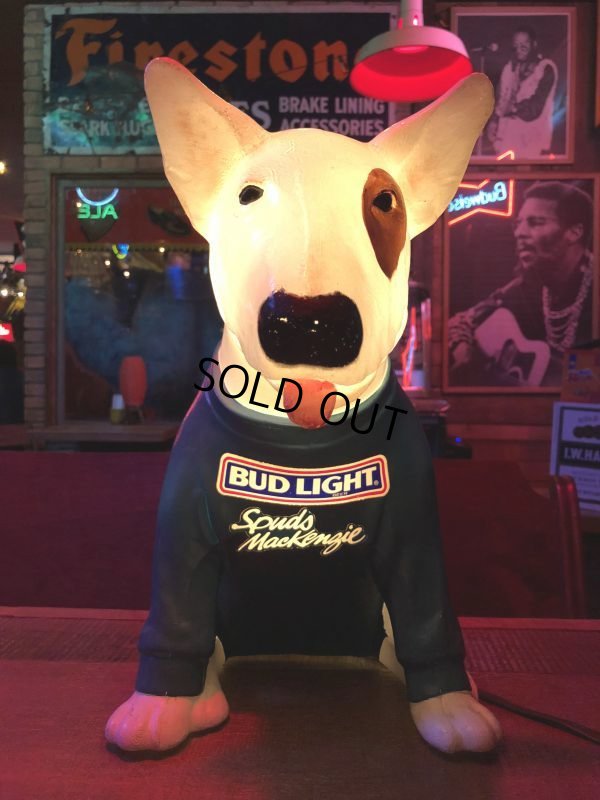 画像1: 80s Vintage Spuds MacKenzie Bud Light Store Display Lamp (S030)