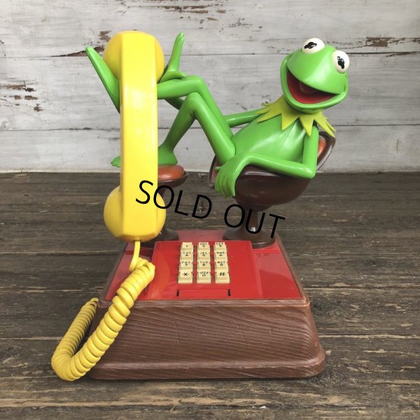 画像1: 80s Vintage Telephone Kermit (S031)