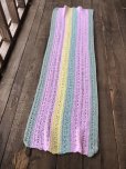 画像4: Vintage U.S.A Knit Blanket Rug 140ｘ47 cm (S070)  (4)