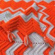 画像4: Vintage U.S.A Knit Blanket Rug 190x135 cm (S068) 