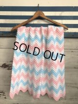 Vintage U.S.A Baby Knit Blanket Rug 73x98 cm (S073) 