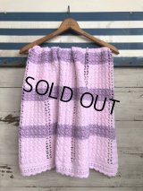 Vintage U.S.A Baby Knit Blanket Rug 100x85 cm (S079) 