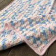 画像3: Vintage U.S.A Baby Knit Blanket Rug 90x70 cm (S078)  (3)