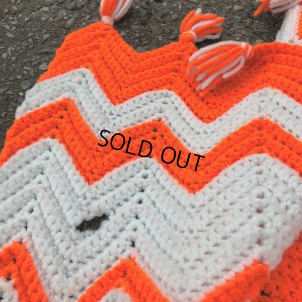 画像6: Vintage U.S.A Knit Blanket Rug 190x135 cm (S068) 