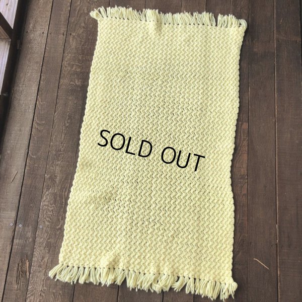 画像4: Vintage U.S.A Baby Knit Blanket Rug 110x56 cm (S077) 