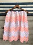画像1: Vintage U.S.A Baby Knit Blanket Rug 72x62 cm (S072)  (1)