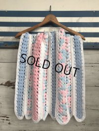 Vintage U.S.A Baby Knit Blanket Rug 70x80 cm (S080) 