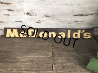 Vintage U.S.A McDonald's Restaurant Sign 165cm (S097)