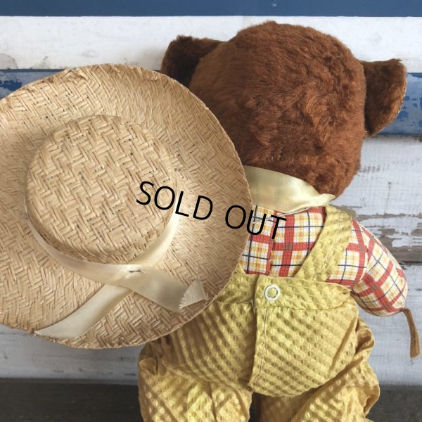 画像8: Vintage Gund Famer Bear Rubber Face Doll (S100)