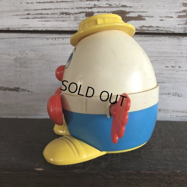 画像4: Vintage Fisher Price Humpty Dumpty Pull Toy Yellow (S102)
