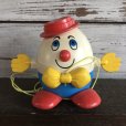 画像1: Vintage Fisher Price Humpty Dumpty Pull Toy Red (S103) (1)