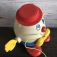 画像5: Vintage Fisher Price Humpty Dumpty Pull Toy Red (S103)