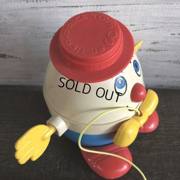 画像5: Vintage Fisher Price Humpty Dumpty Pull Toy Red (S103)