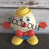 Vintage Fisher Price Humpty Dumpty Pull Toy Yellow (S102)