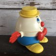 画像2: Vintage Fisher Price Humpty Dumpty Pull Toy Yellow (S102) (2)