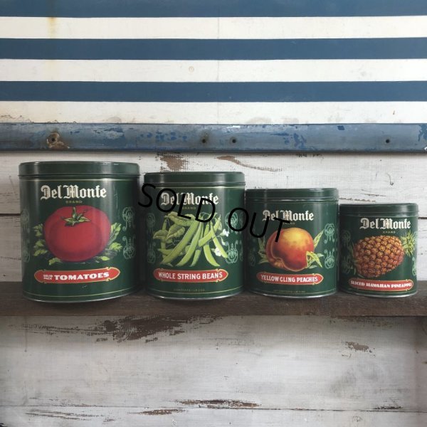 画像1: Vintage Del Monte Tin Canister Set of 4 (S101)