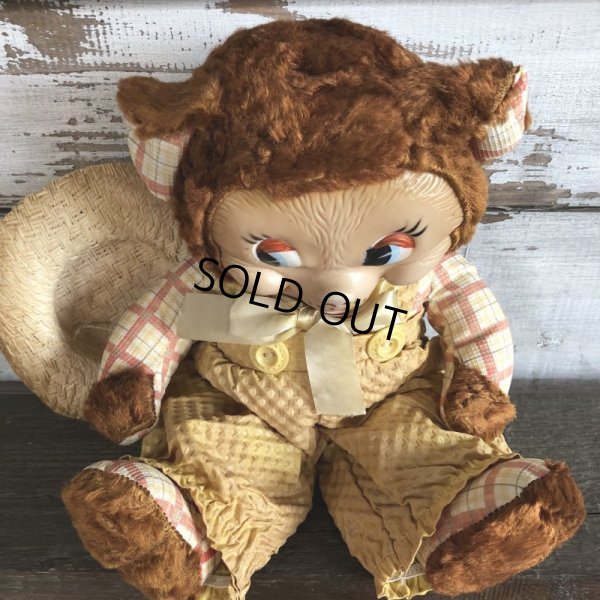 画像6: Vintage Gund Famer Bear Rubber Face Doll (S100)