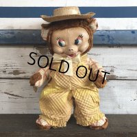 Vintage Gund Famer Bear Rubber Face Doll (S100)