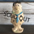 70s Vintage SANITOY The Flintstones Fred Rubber Doll (S109)