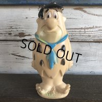 70s Vintage SANITOY The Flintstones Fred Rubber Doll (S109)