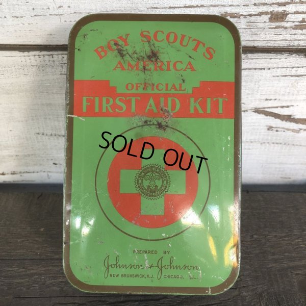 画像1: Vintage Boy Scouts America Official First AID Kit Can (S122）