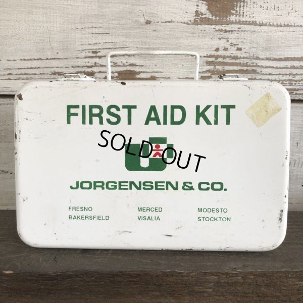 画像1: Vintage Jorgensen First Aid Kit Mettal Box Cabinet (S119）