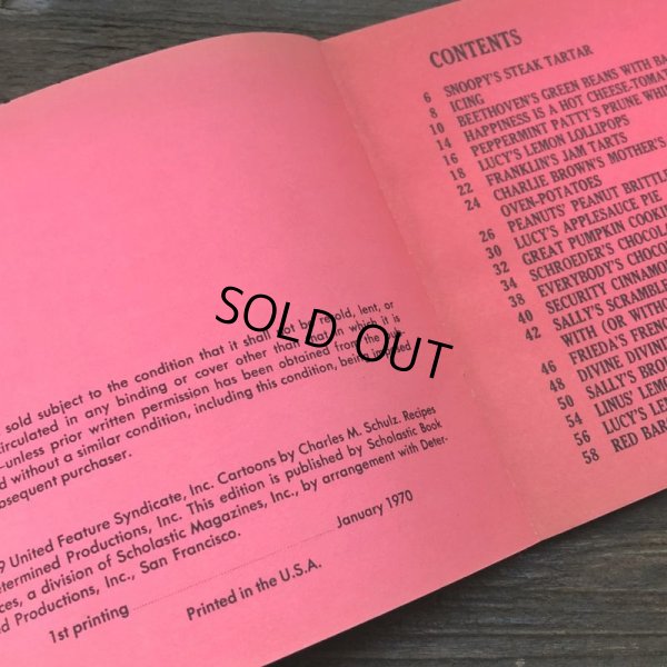 画像5: Vintage Book Snoopy Peanuts Cook Book (S139）