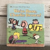Vintage Book Snoopy We're Busy, Charlie Brown (S135）