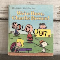 Vintage Book Snoopy We're Busy, Charlie Brown (S135）