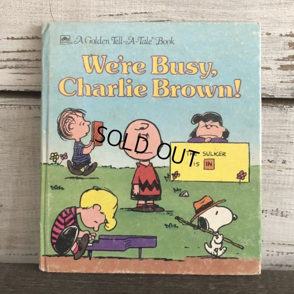 画像1: Vintage Book Snoopy We're Busy, Charlie Brown (S135）