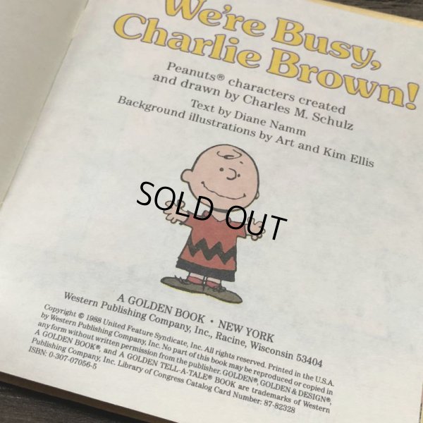 画像4: Vintage Book Snoopy We're Busy, Charlie Brown (S135）