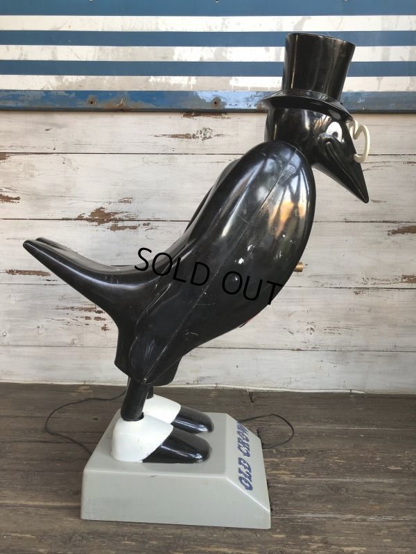 画像3: OLD CROW Vintage Light Up Store Display Statue (S151)