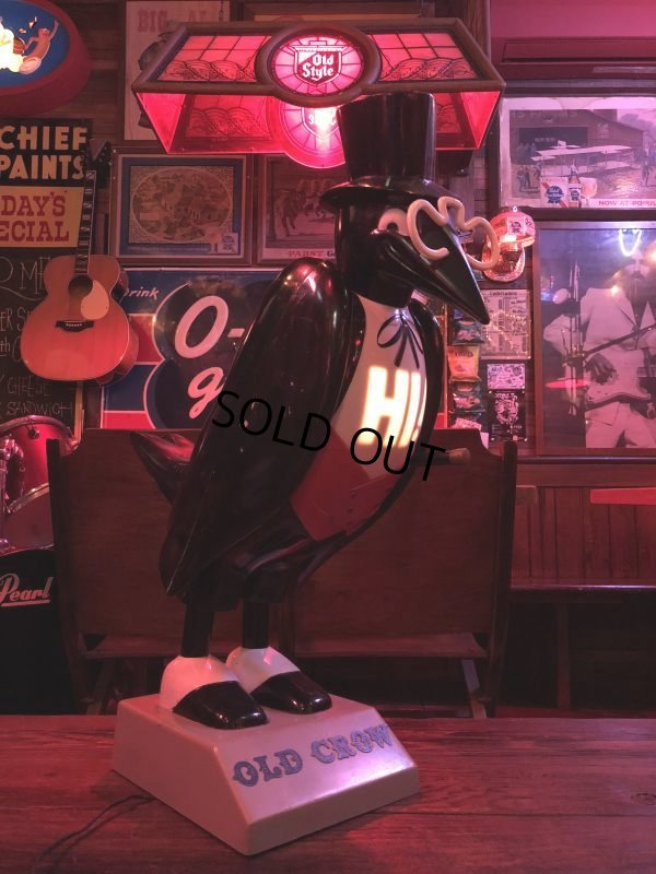 画像8: OLD CROW Vintage Light Up Store Display Statue (S151)