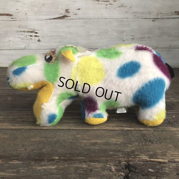画像5: Vintage Dot Hippo Plush Doll (S146)