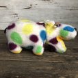 画像3: Vintage Dot Hippo Plush Doll (S146)