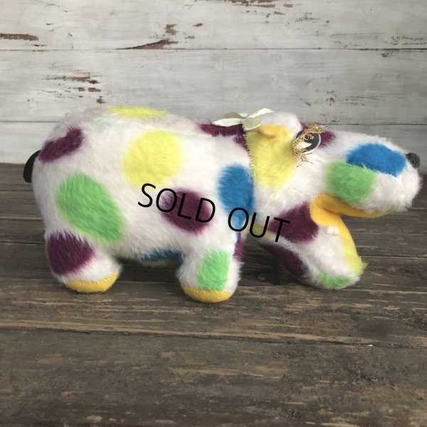 画像3: Vintage Dot Hippo Plush Doll (S146)