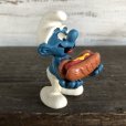 画像1: Vintage PVC Smurf Hot Dog (S170) (1)